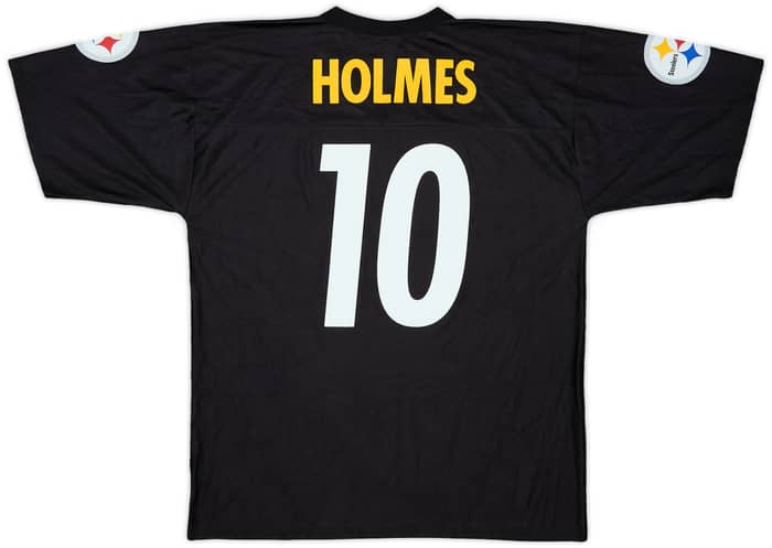 2008-09 Pittsburgh Steelers Holmes #10 NFL Replica Home Jersey - 9/10 - (L)