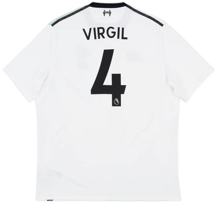 2017-18 Liverpool Away Shirt Virgil #4 - 5/10 - (XL)