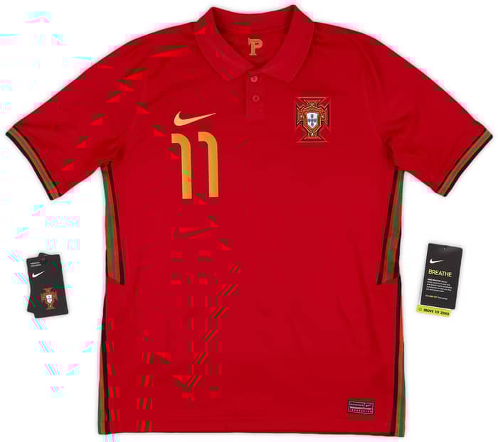 2020-21 Portugal Home Shirt B.Fernandes #11 (XL.Boys)