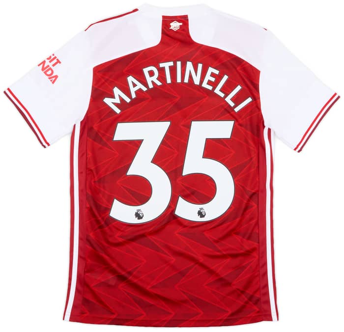 2020-21 Arsenal Home Shirt Martinelli #35 - 9/10 - (S)