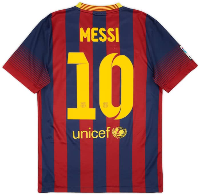 2013-14 Barcelona Home Shirt Messi #10 - 6/10 - (S)