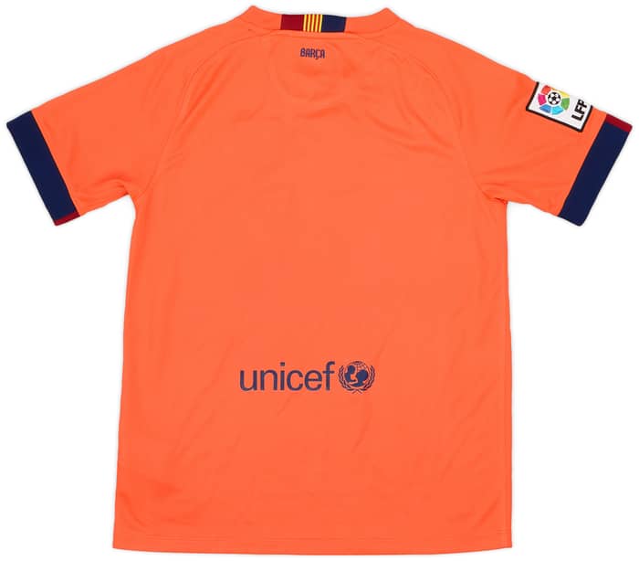 2014-15 Barcelona Away Shirt - 6/10 - (L.Boys)