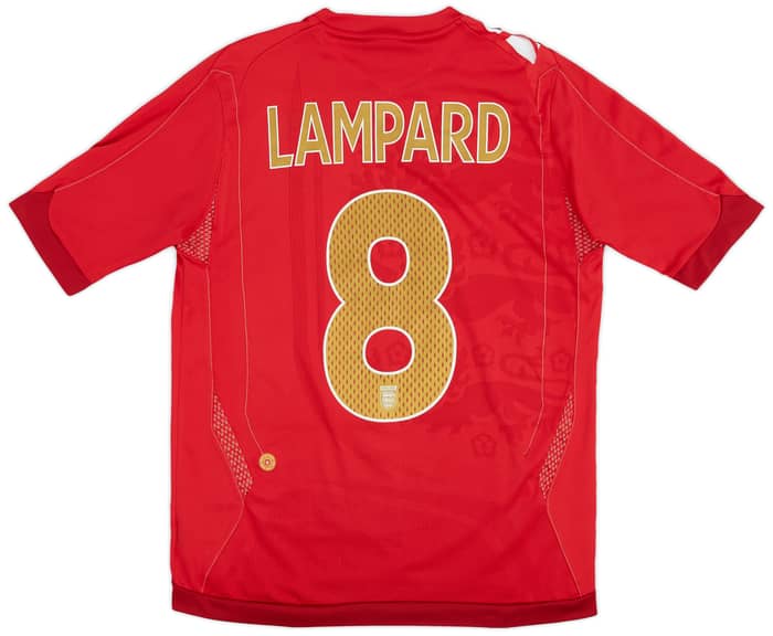 2006-08 England Away Shirt Lampard #8 - 7/10 - (XL.Boys)