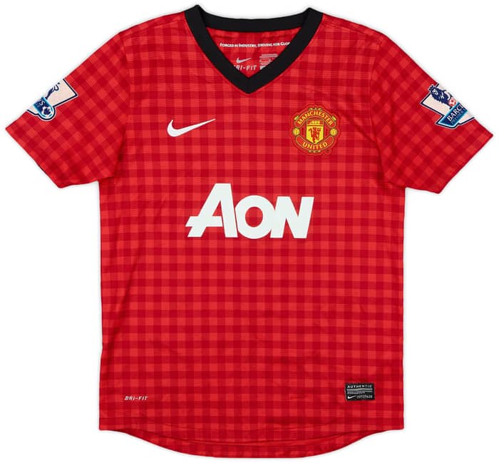 2012-13 Manchester United Home Shirt Rooney #10 - 6/10 - (M.Boys)