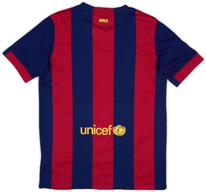 2014-15 Barcelona Home Shirt - 9/10 - (L.Boys)