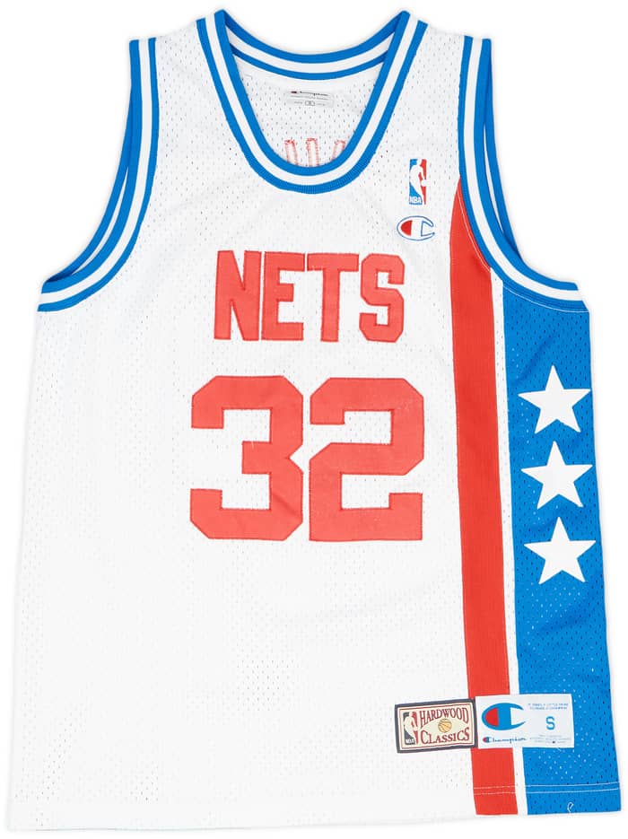 1973-76 New York Nets Erving #32 Champion Hardwood Classics Home Jersey - 8/10 - (S)
