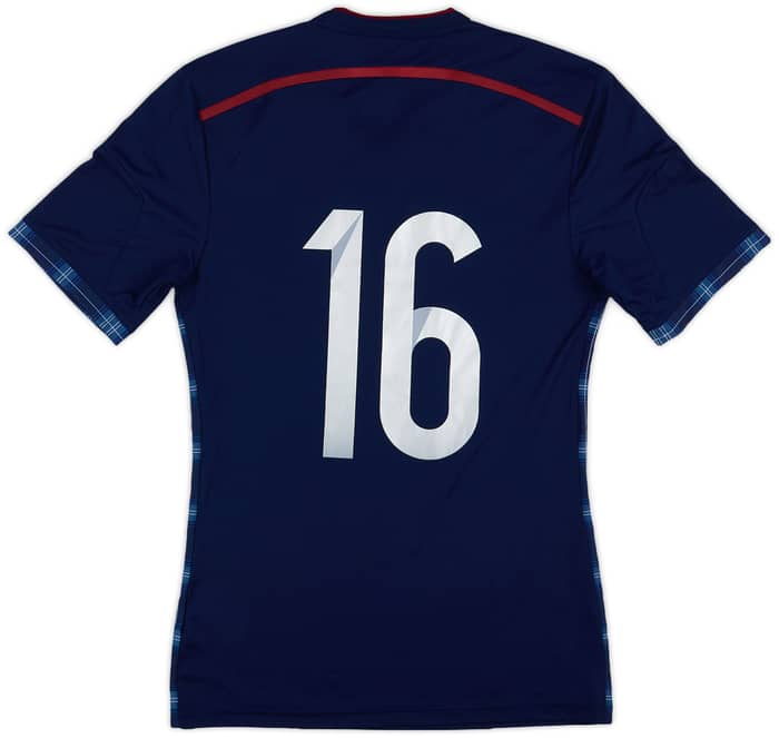 2014-15 Scotland Player Issue Home L/S Shirt #16 - 10/10 - (S)