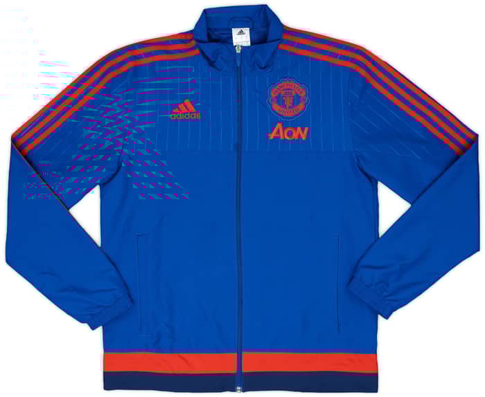 2015-16 Manchester United adidas Track Jacket - 8/10 - (S)
