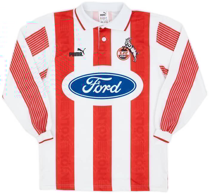1995-96 FC Koln Home L/S Shirt - 8/10 - (XS)