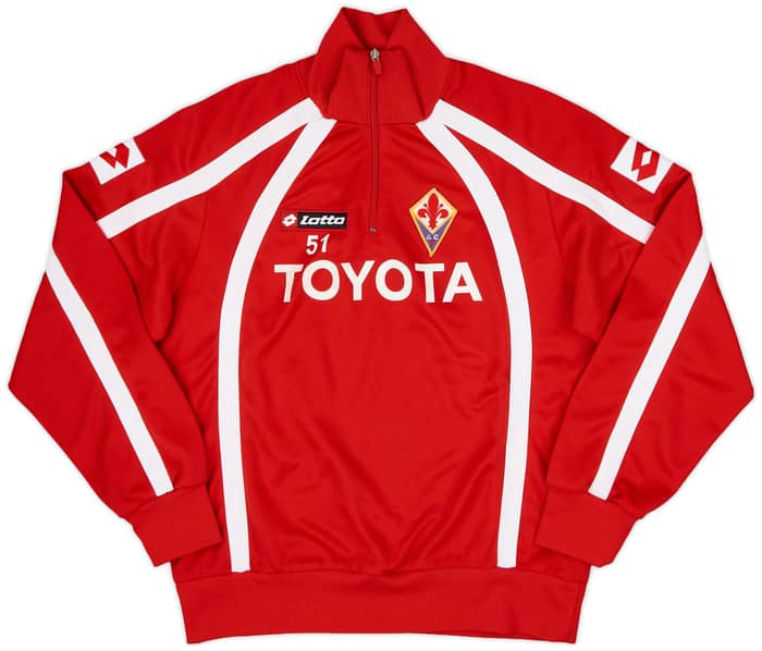 2005-06 Fiorentina Player Issue Lotto 1/4 Zip Drill Top #51 - 6/10 - (M)