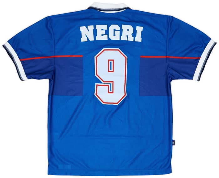 1997-98 Rangers Match Issue Home Shirt Negri #9