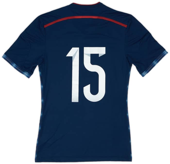 2014-15 Scotland Player Issue Home Shirt #15 - 8/10 - (S)