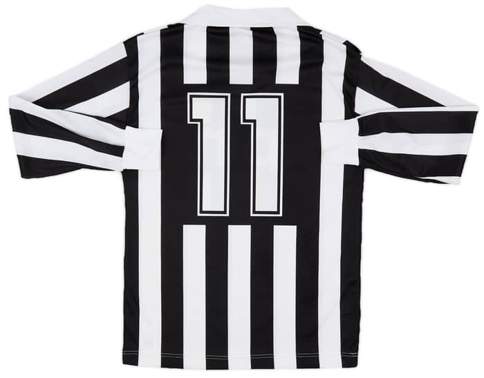1989-90 Juventus Basic European Home L/S Shirt #11 - 8/10 - (L/XL)