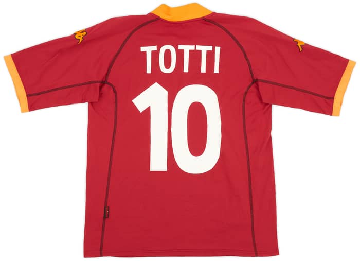 2001-02 Roma Home Shirt Totti #10 - 5/10 - (XXL)