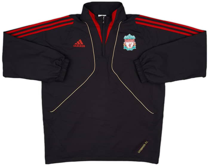2009-10 Liverpool adidas 1/4 Zip Drill Top - 10/10 - (L)
