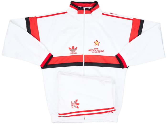 1990-92 AC Milan adidas Tracksuit - 8/10 - (M)