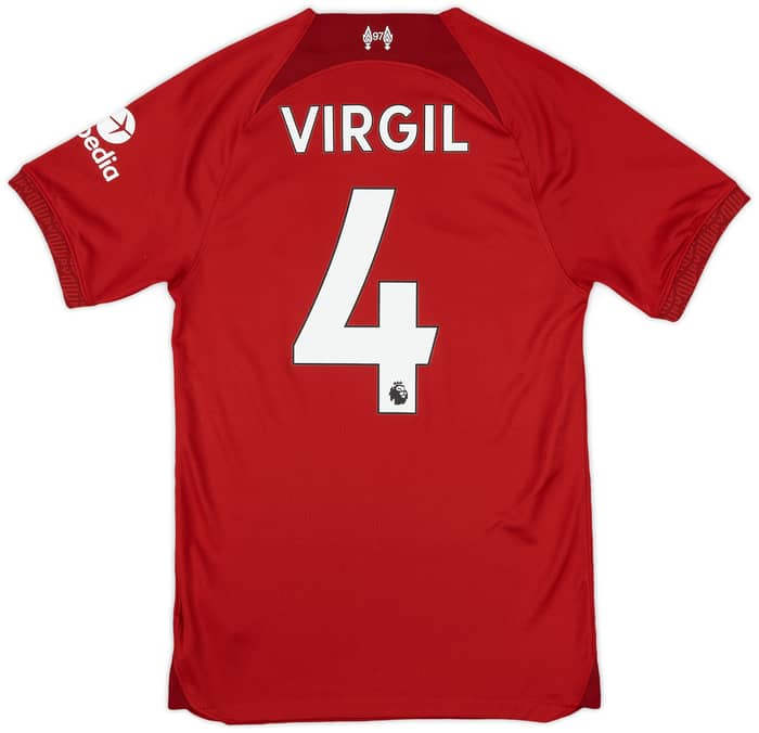 2022-23 Liverpool Home Shirt Virgil #4 - 10/10 - (XS)