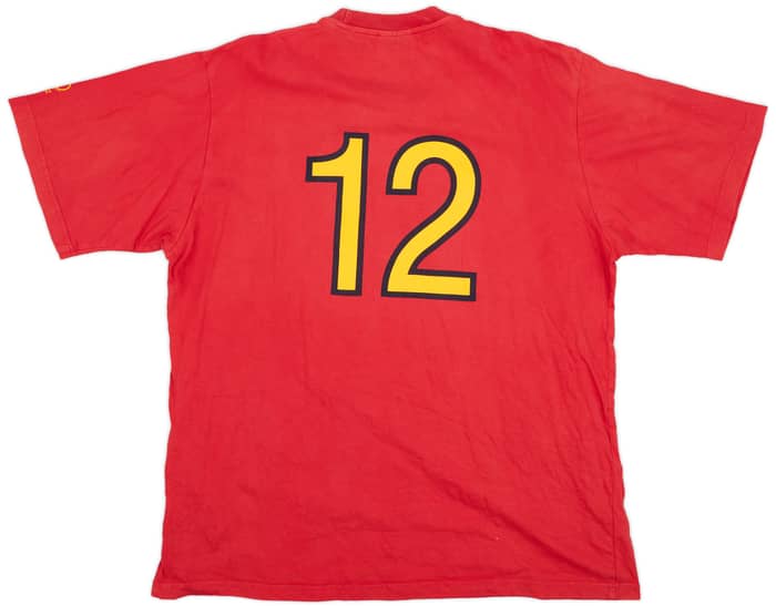 2002 Spain adidas Cotton Tee #12 - 8/10 - (XL)