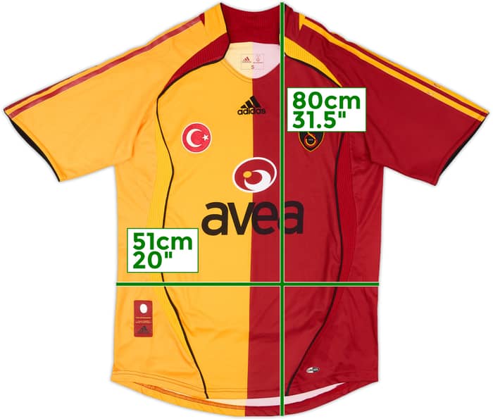 2006-07 Galatasaray Home Shirt - 6/10 - (S)