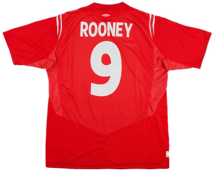2004-06 England Away Shirt Rooney #9 - 6/10 - (XL)