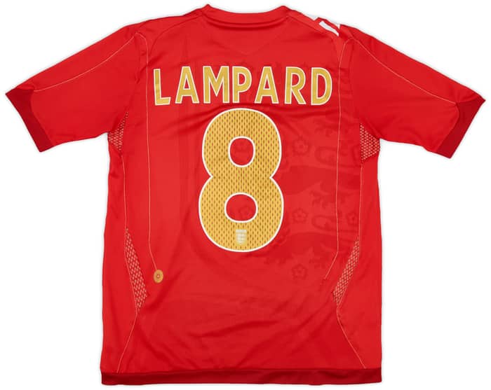 2006-08 England Away Shirt Lampard #8 - 8/10 - (XL.Boys)