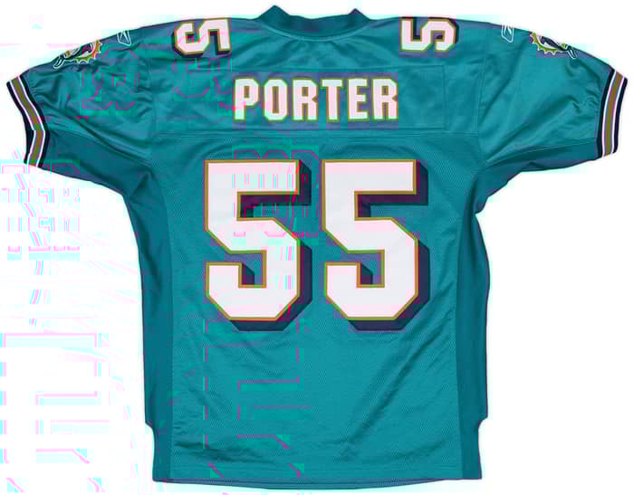 2007 Miami Dolphins Porter #55 Reebok Authentic Home Jersey - 8/10 - (S)