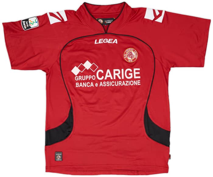 2010-11 Livorno Match Worn Home Shirt Salvato #77