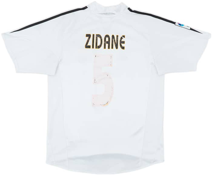 2004-05 Real Madrid Home Shirt Zidane #5 - 4/10 - (S)