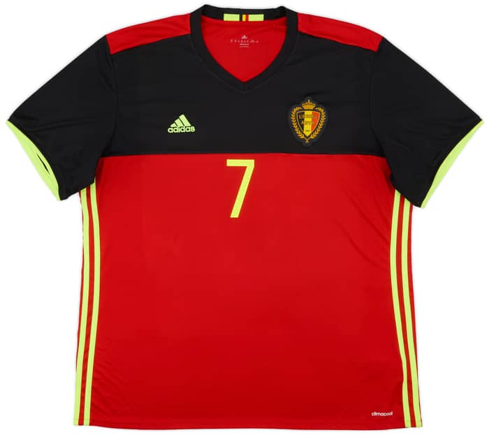 2016-17 Belgium Home Shirt De Bruyne #7 - 9/10 - (XXL)