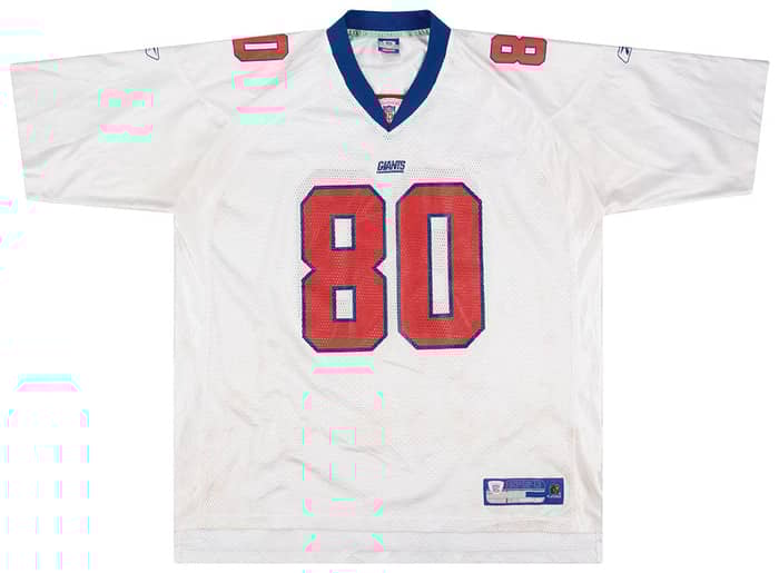 2004 New York Giants Shockey #80 Reebok On Field Jersey (Away) XXL