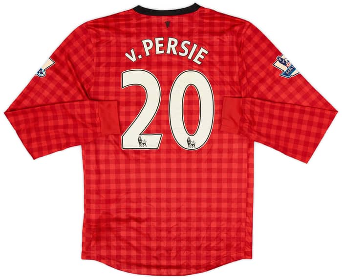 2012-13 Manchester United Home L/S Shirt v.Persie #20 - 4/10 - (S)