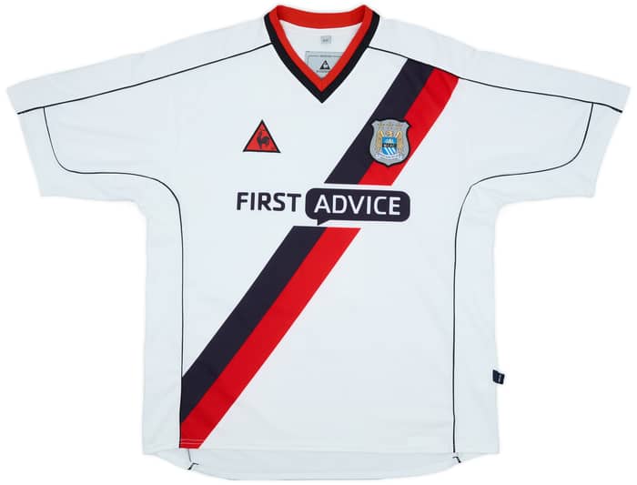2002-03 Manchester City Away Shirt Goater #10 - 9/10 - (L)