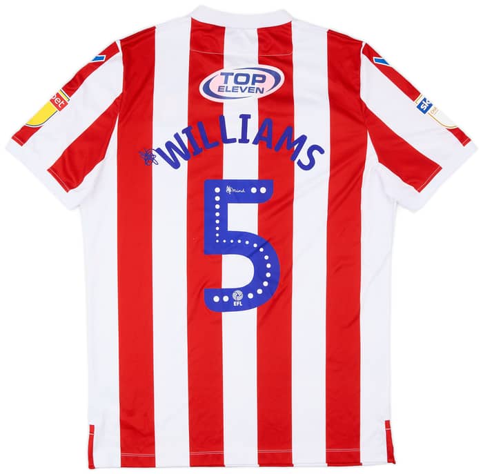 2018-19 Stoke City Match Issue Home Shirt Williams #5