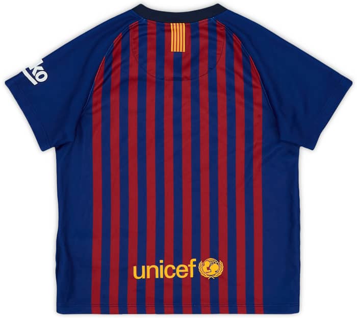 2018-19 Barcelona Home Shirt - 9/10 - (3-4 Years)