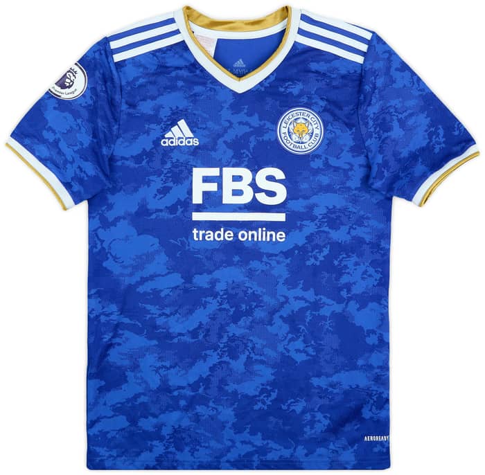 2021-22 Leicester Home Shirt Barnes #7 - 8/10 - (L.Boys)