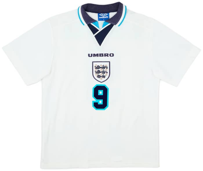1995-97 England Home Shirt Shearer #9 - 8/10 - (M)