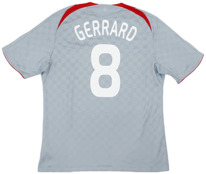 2008-09 Liverpool Away Shirt Gerrard #8 - 5/10 - (XL)