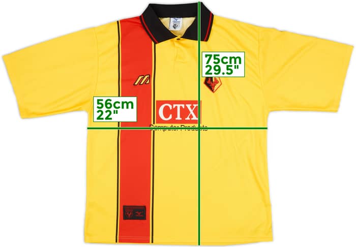 1997-98 Watford Home Shirt - 9/10 - (L)