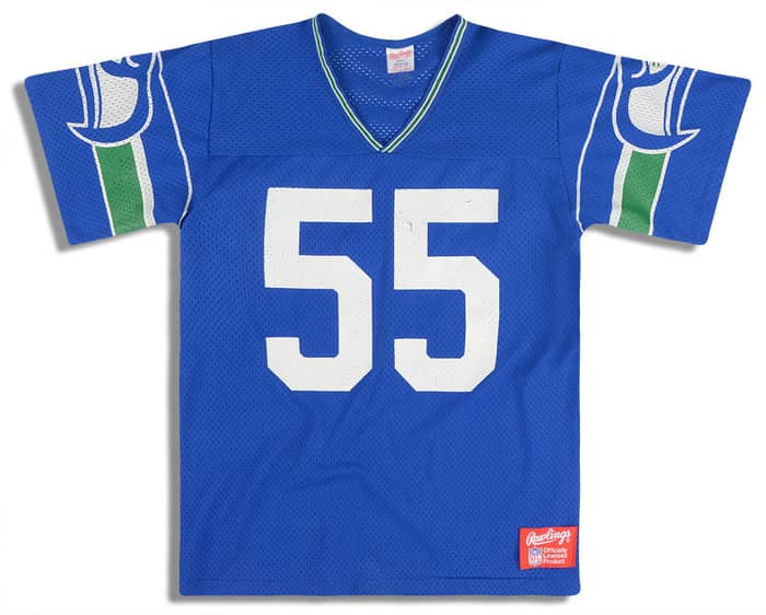 1987-89 Seattle Seahawks Bosworth #55 Rawlings Jersey (Home) M