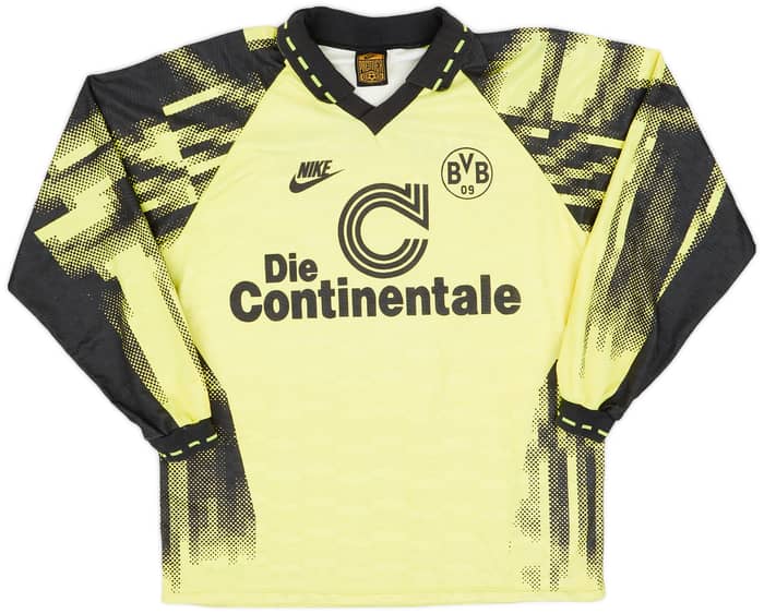 1992-93 Borussia Dortmund Home L/S Shirt - 8/10 - (L)