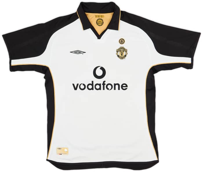 2001-02 Manchester United Centenary Away/Third Shirt Beckham #7 - 6/10 - (L)