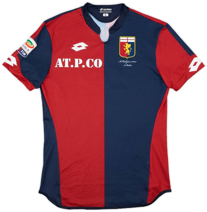 2015-16 Genoa Match Issue Home Shirt Cerci #11