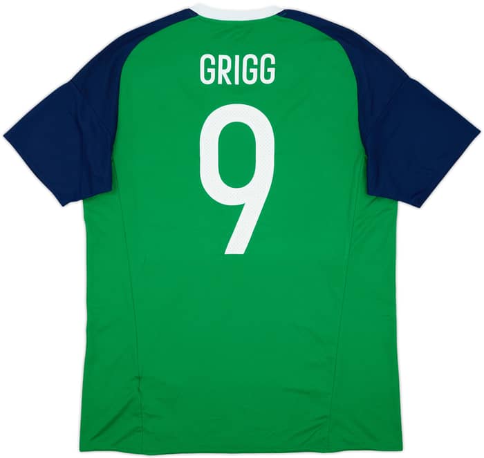2016-17 Northern Ireland Home Shirt Grigg #9 - 8/10 - (L)