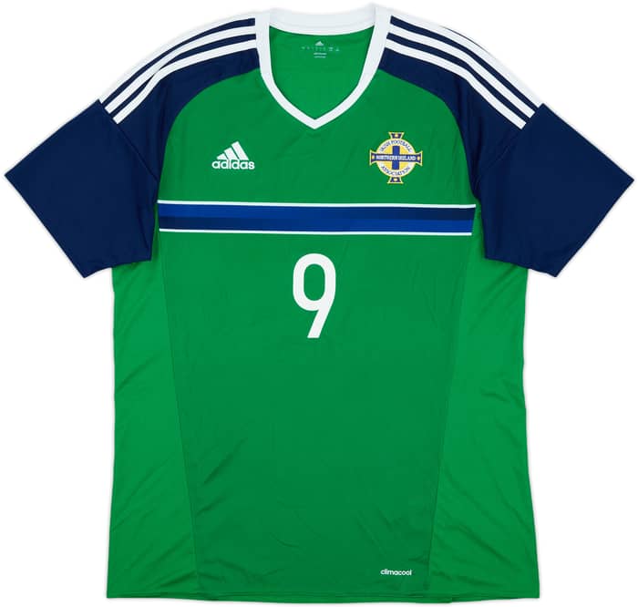 2016-17 Northern Ireland Home Shirt Grigg #9 - 8/10 - (L)