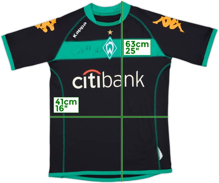2008-09 Werder Bremen Signed Third Shirt - 8/10 - (M)