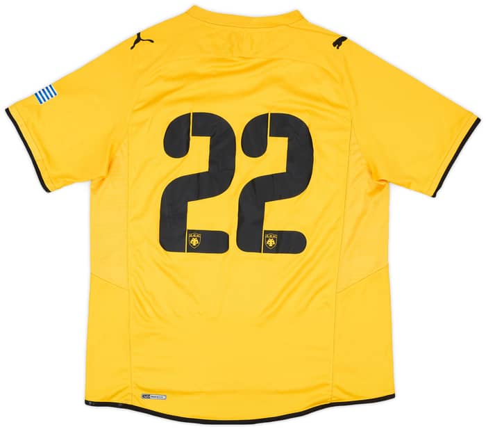 2010-11 AEK Athens Match Issue Home Shirt #22