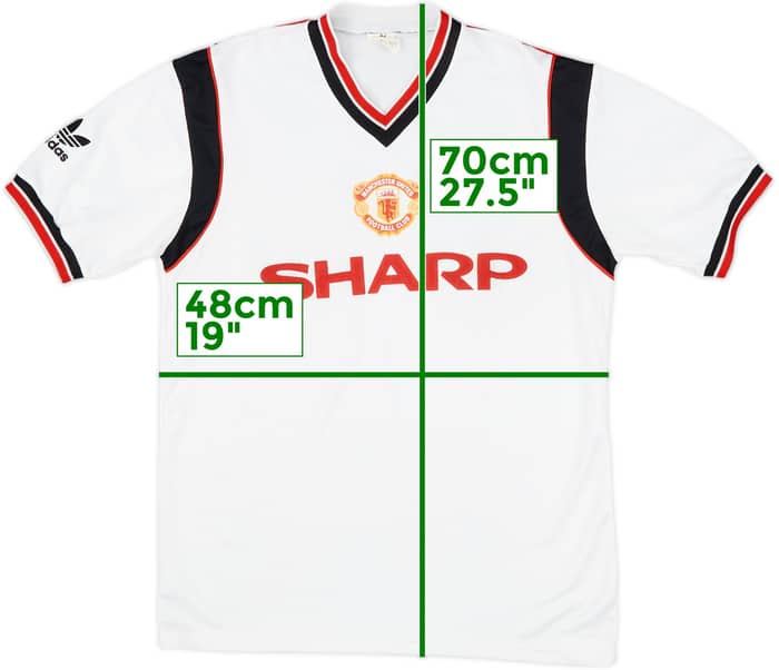 1984-86 Manchester United Away Shirt - 9/10 - (L)