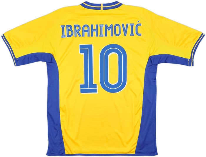 2003-04 Sweden Home Shirt Ibrahimovic #10 - 9/10 - (L)