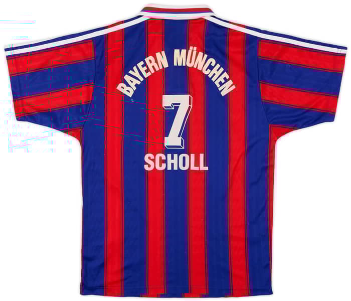 1995-97 Bayern Munich Home Shirt Scholl #7 - 5/10 - (S)