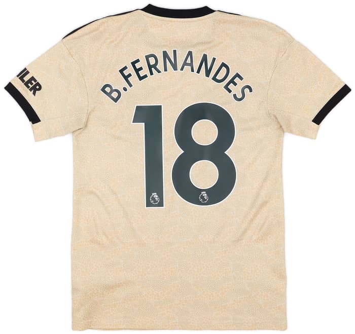 2019-20 Manchester United Away Shirt B.Fernandes #18 - 9/10 - (S)